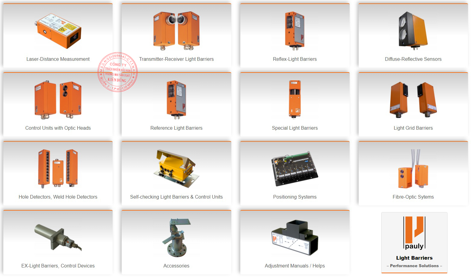 Fotoelektrik Pauly Product Range