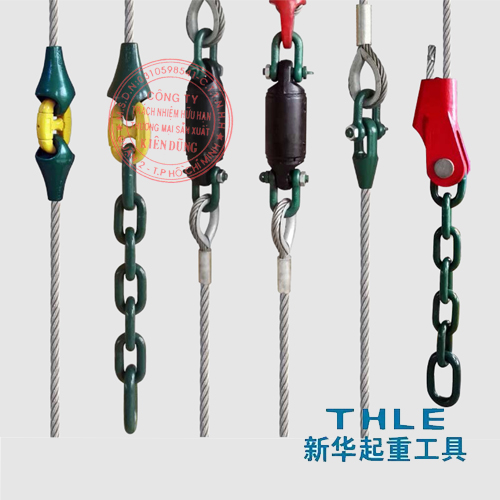 Đầu nối cáp và phụ kiện cho gầu ngoạm cẩu trục hãng THLE