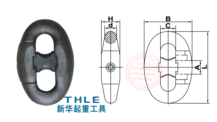 C Shaped Joining Shackle (Cùm nối nhanh chữ C)