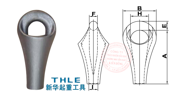 Wire Rope Pear Socket (Đầu nối cáp quả lê)