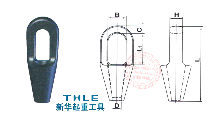 Đầu nối cáp Closed Spelter Socket