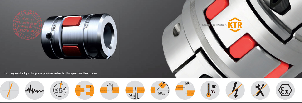 Khớp nối trục KTR Rotex GS Backlash-free Jaw Coupling