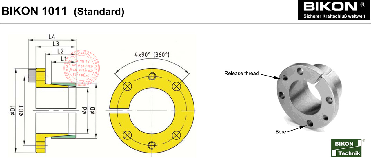 Thông số kỹ thuật Thiết bị khóa đầu trục Bikon 1011
