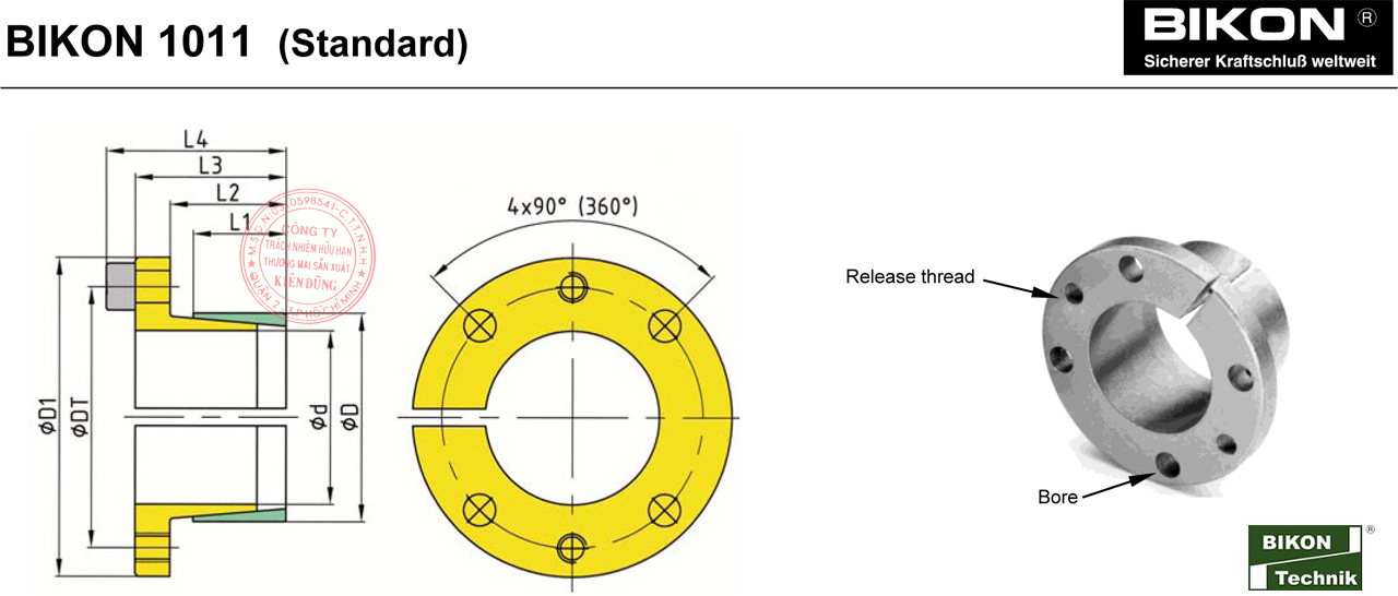Thiết bị khóa đầu trục Bikon 1011 Locking Assembly Kiên Dũng (KIDUCO)