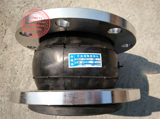 Khớp nối vo giãn cao su mặt bích thép Stainless Steel Flange Rubber Joint 5