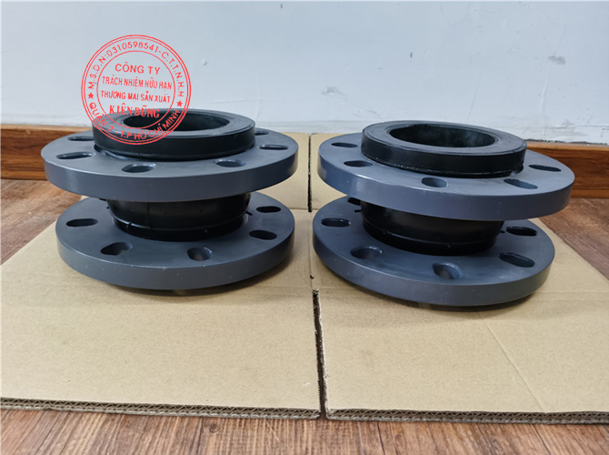 Khớp nối co giãn cao su mặt bích nhựa PVC Flange Rubber Expansion Joint 