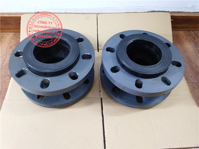 Khớp nối mềm cao su mặt bích nhựa PVC Flange Rubber Expansion Joint 6