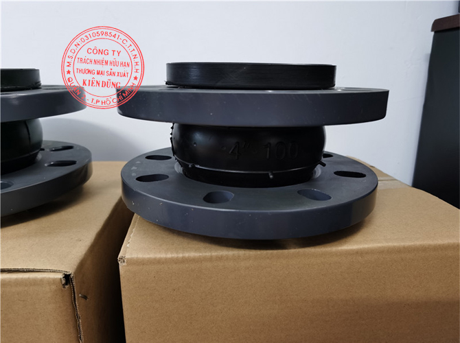 Khớp nối mềm cao su mặt bích nhựa PVC Flange Rubber Expansion Joint 9