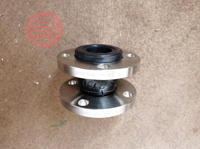 Khớp nối mềm cao su cầu đơn Single Sphere Rubber Joint 6