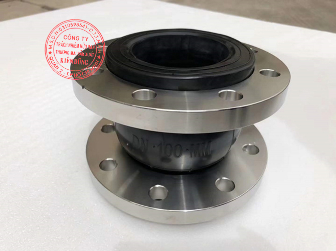 Khớp nối mềm cao su cầu đơn Single Sphere Rubber Joint 8