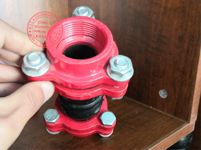 Khớp nối mềm cao su nối ren Thread Flange Union Rubber Joint 6