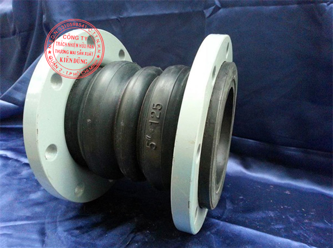 Khớp nối mềm cầu đôi Carbon Steel Flange Double Sphere Rubber Joint 5