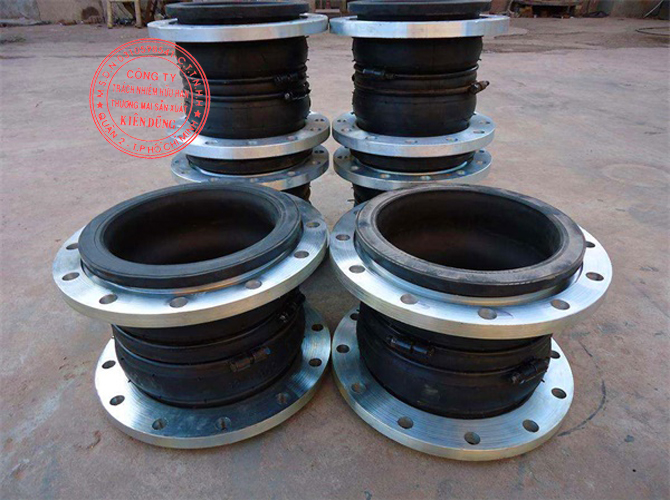 Khớp nối mềm cao su NBR Twin Sphere Rubber Expansion Joint 4