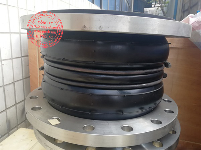 Khớp nối mềm cao su NBR Twin Sphere Rubber Expansion Joint 6