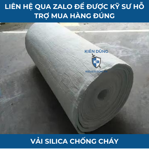 Vải silica chống cháy