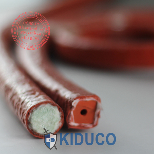 Dây chèn kín chịu nhiệt Silicone Coated Fiberglass Rope KIDUCO