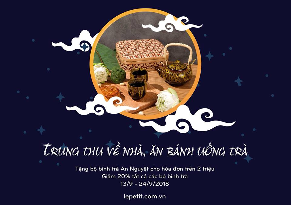 TRUNG THU VỀ NHÀ, ĂN BÁNH UỐNG TRÀ