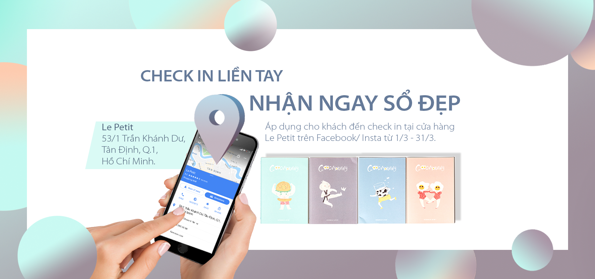 CHECK IN LIỀN TAY - NHẬN NGAY SỔ ĐẸP