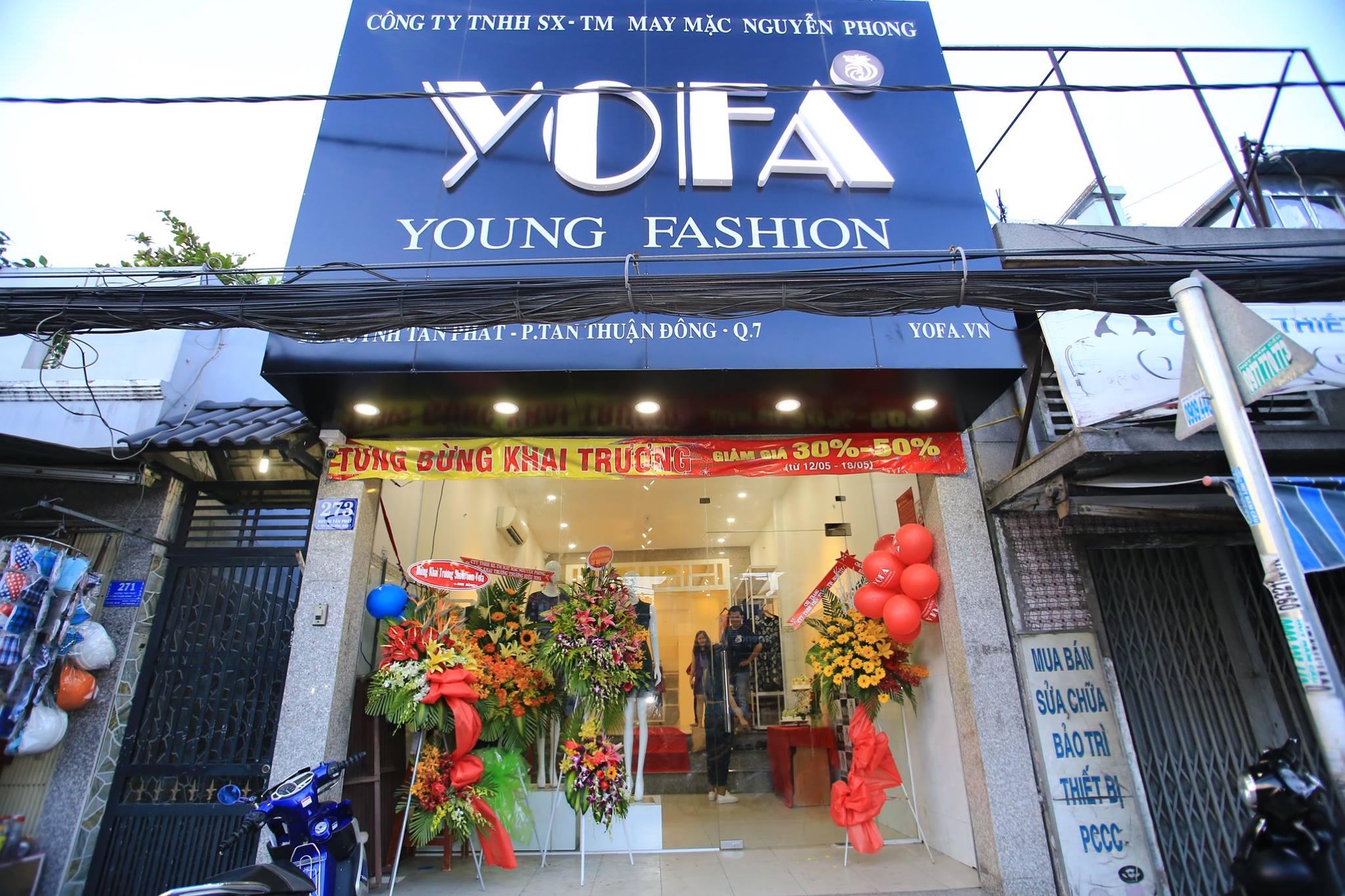Tưng bừng khai trương chi nhánh cửa hàng YOFA tại 273 Huỳnh Tấn Phát, Q.7, HCM.
