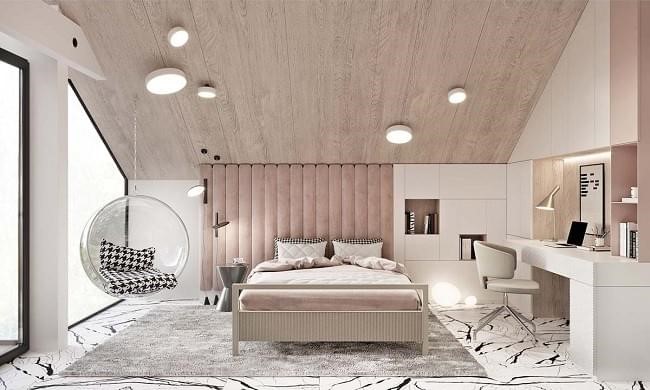 Ngắm mẫu phòng ngủ biệt thự hiện đại có thiết kế nội thất sang trọng
