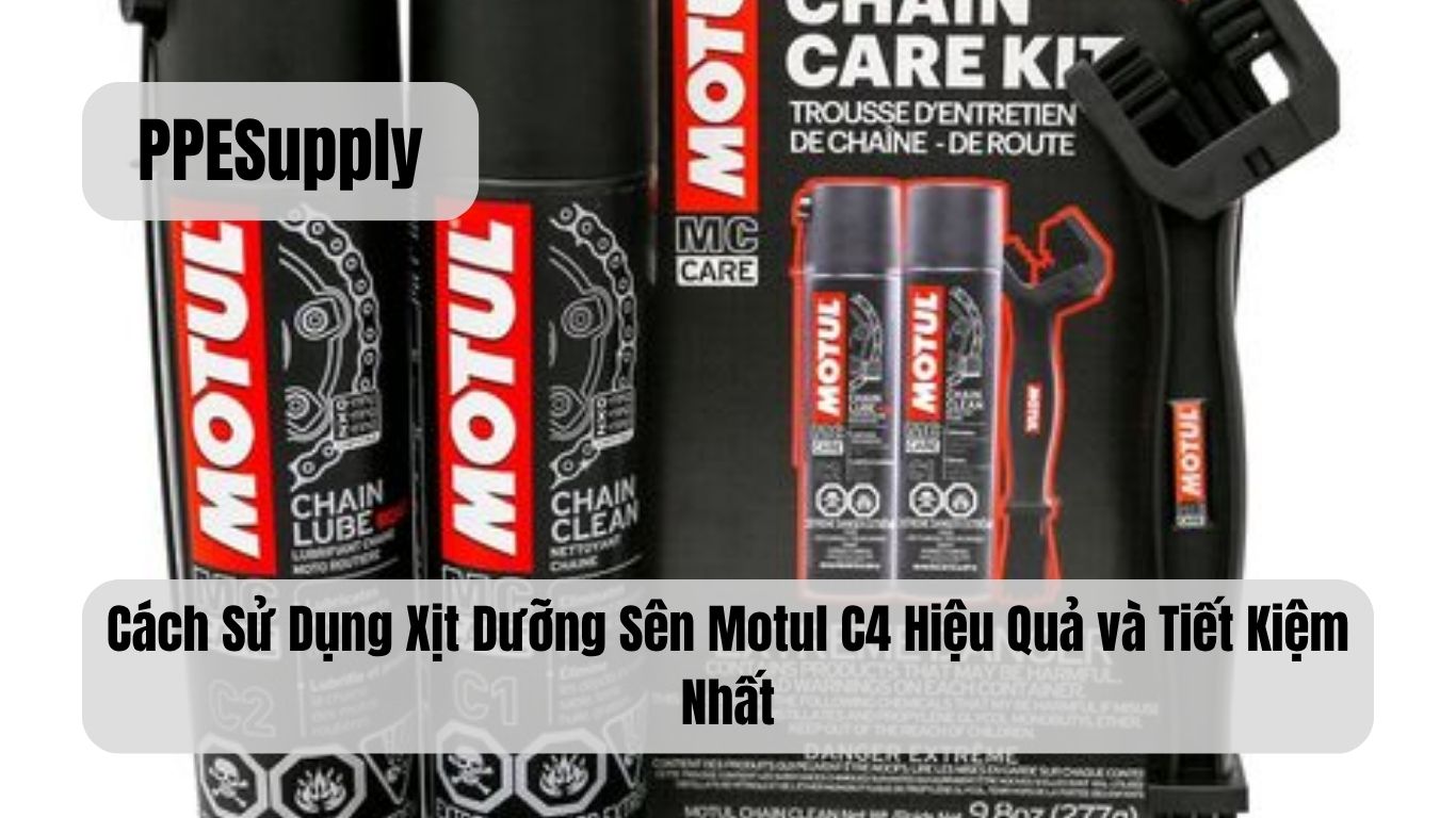 Cách Sử Dụng Xịt Dưỡng Sên Motul C4 Hiệu Quả và Tiết Kiệm Nhất