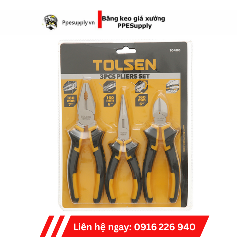 BỘ 3 KỀM RĂNG – CẮT – NHỌN TOLSEN 10400