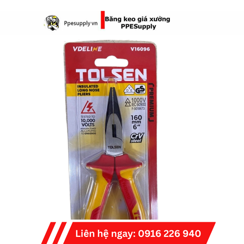 KỀM NHỌN CÁCH ĐIỆN 160MM TOLSEN V16096