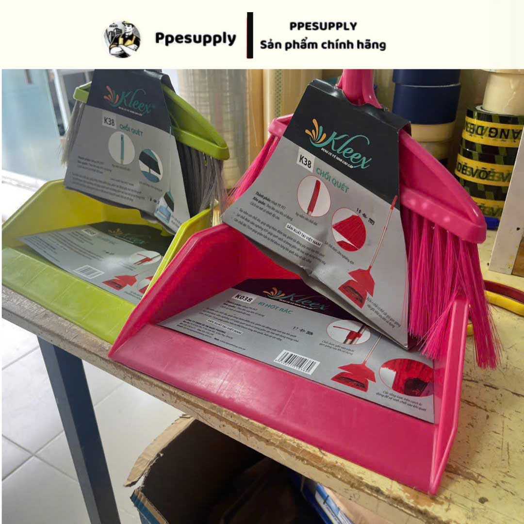 Bộ ki kèm chổi quét nhà nhựa Kleex k038