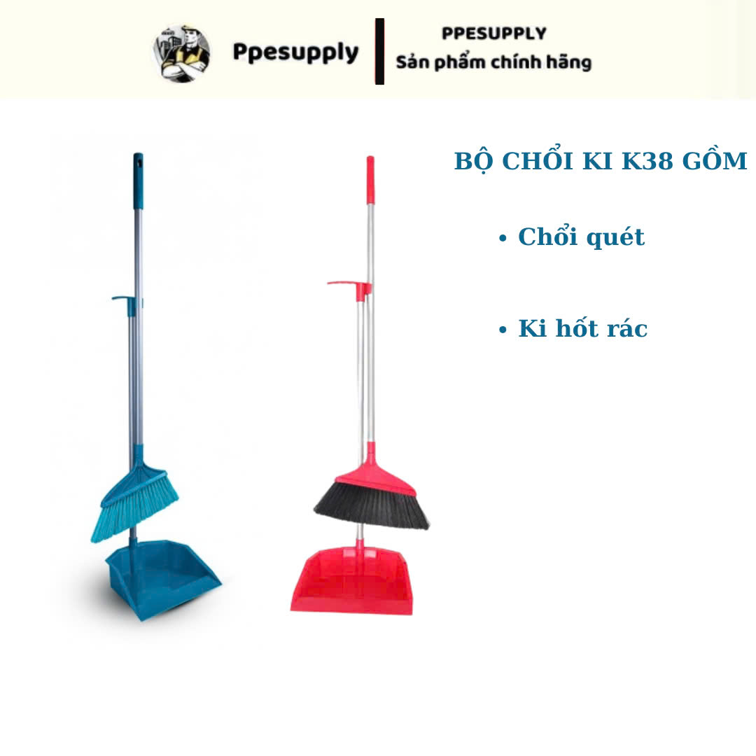 Bộ ki kèm chổi quét nhà nhựa Kleex k038