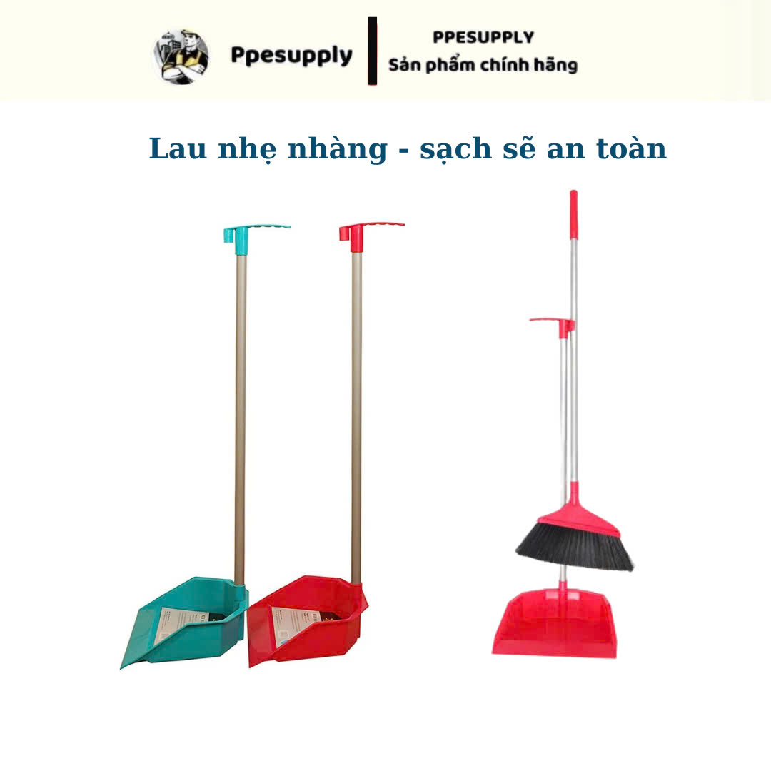 Bộ ki kèm chổi quét nhà nhựa Kleex k038