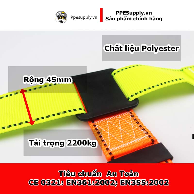 Dây 1 móc có chống sốc - webbing B8B