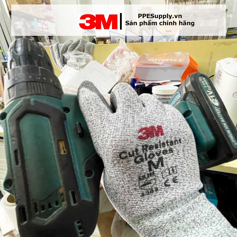 Găng Tay Chống Cắt 3M Cấp Độ 3 4343,Tiêu chuẩn EN388 4131, EN420