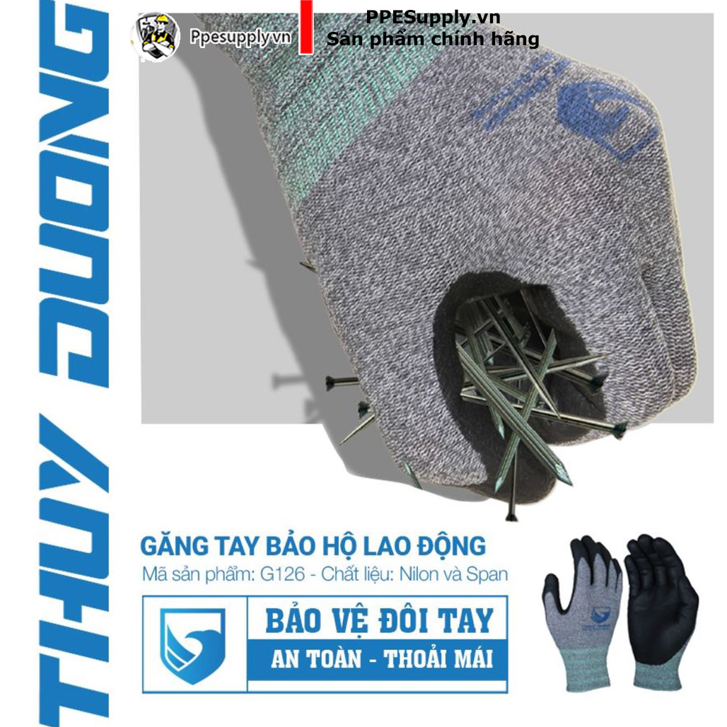 Găng tay chống hóa chất Thùy Dương G126