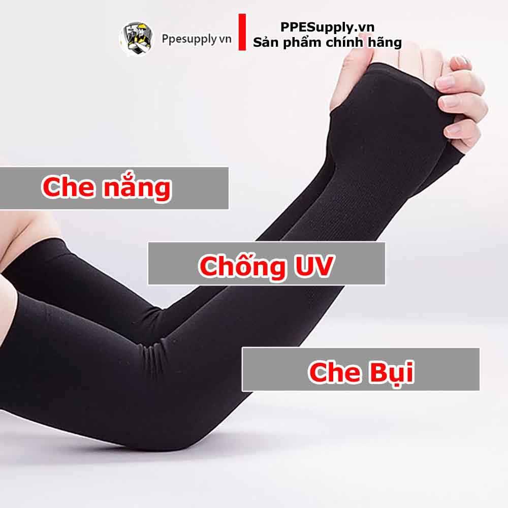 Găng tay chống nắng Let's Slim - Màu đen