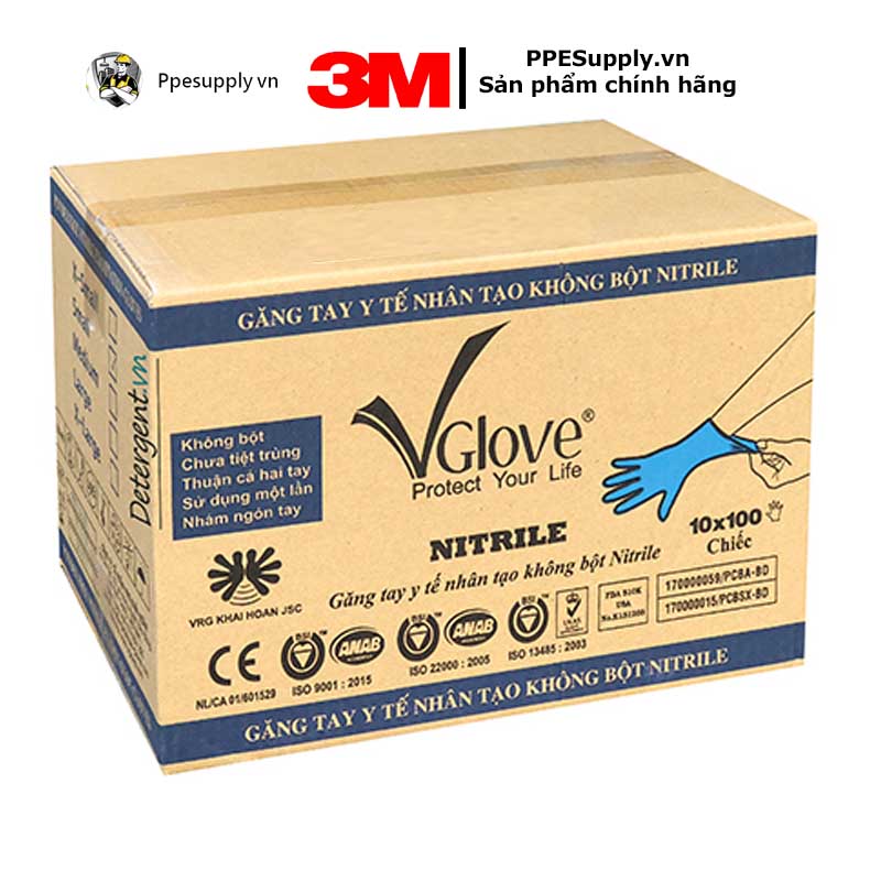 Găng tay y tế Vglove Nitrile 3.5g