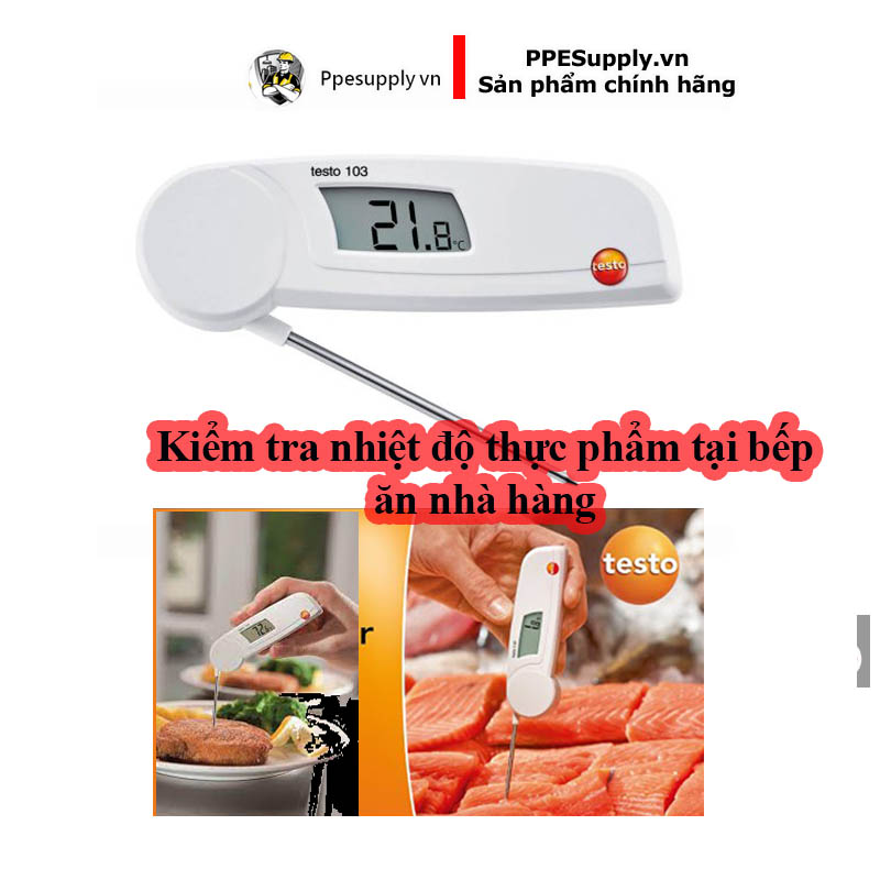 Máy đo nhiệt độ thực phẩm HACCP Testo 103