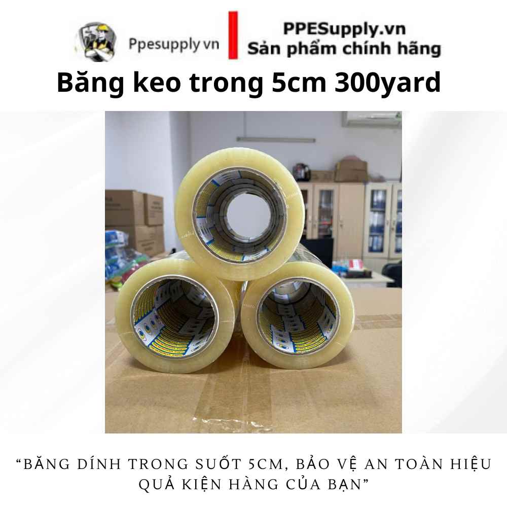 Băng keo trong 5cm 300 yard