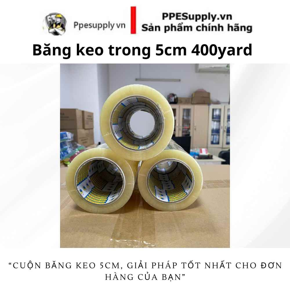 Băng keo trong 5cm 400 yard
