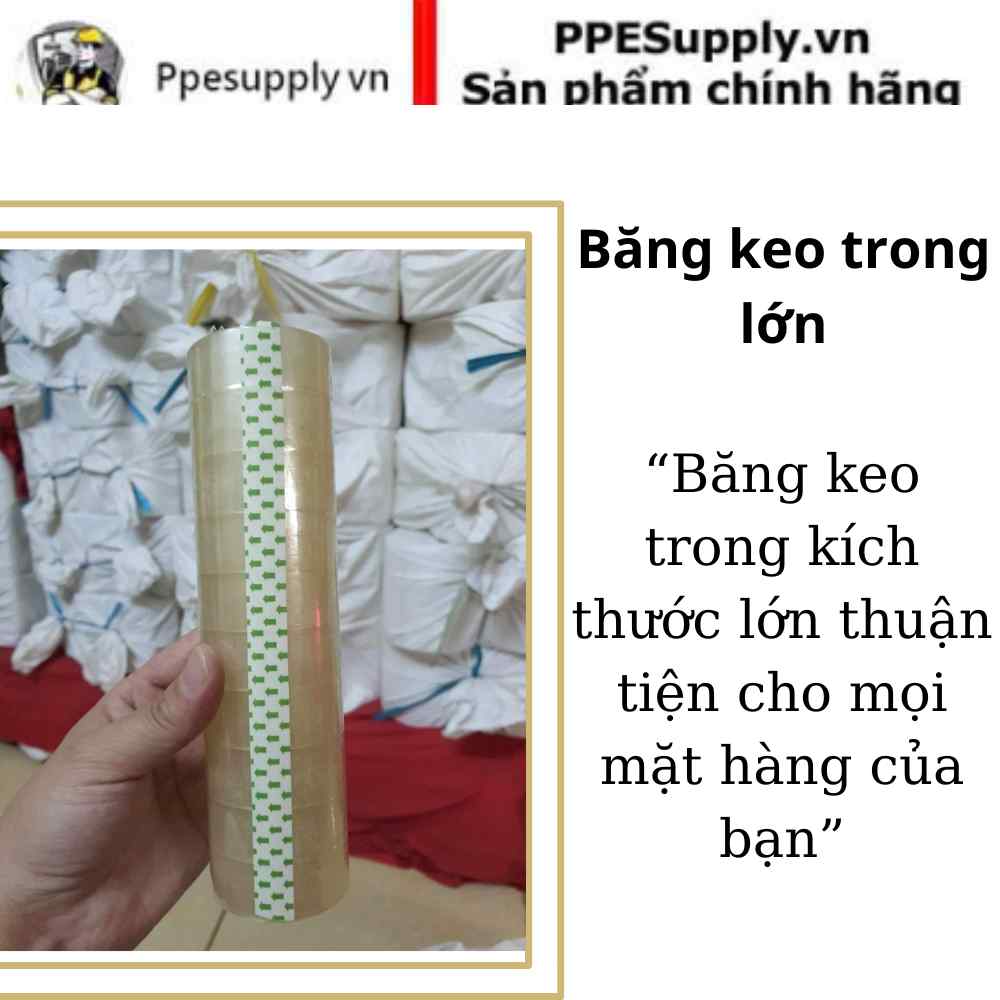 Băng Keo Trong Vòng Lớn - Lựa Chọn Hàng Đầu Cho Đóng Gói Chuyên Nghiệp
