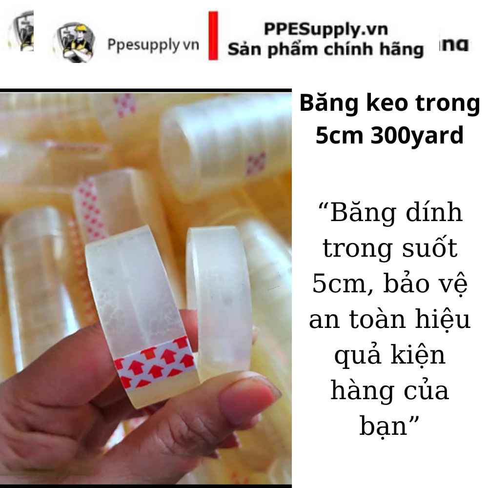 Băng keo trong 5cm 300 yard