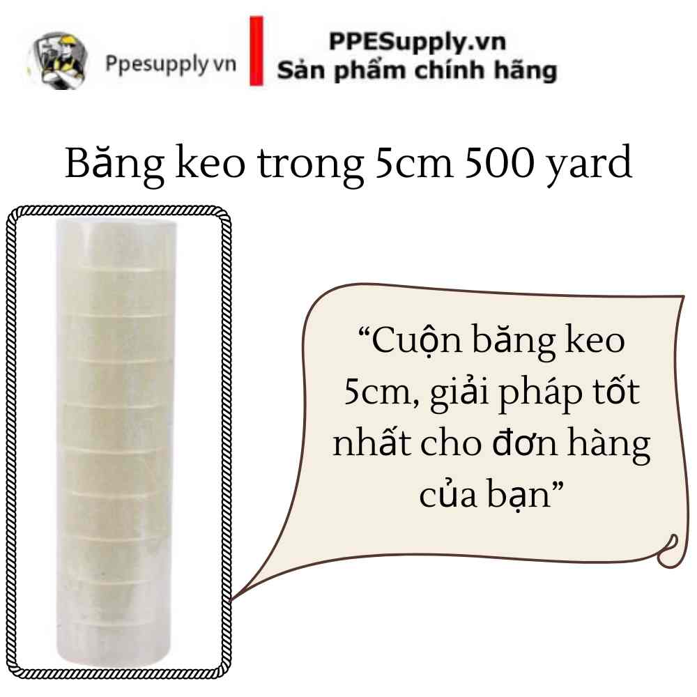 Băng keo trong 5cm 500 yard