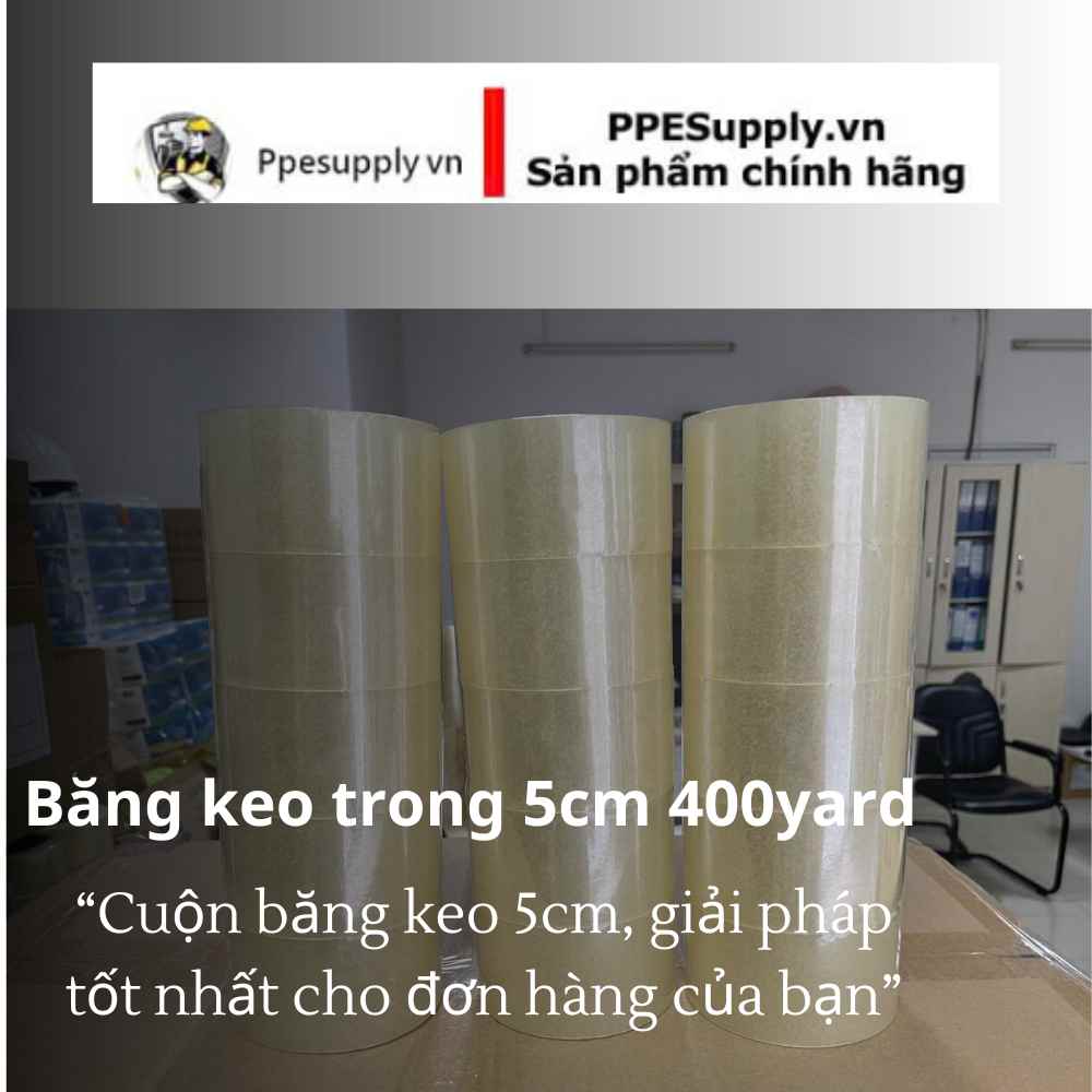Băng keo trong 5cm 400 yard