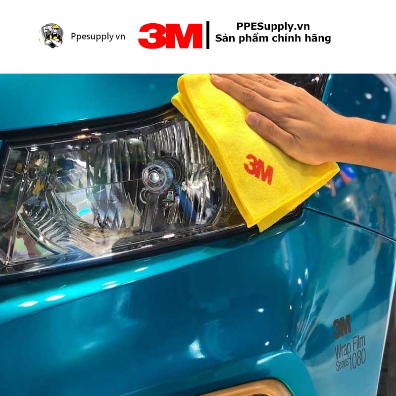 Khăn lau 3M vệ sinh kính xe, sơn xe, nội thất xe hiệu quả, không để lại vết ố, chống trầy xướt bề mặt