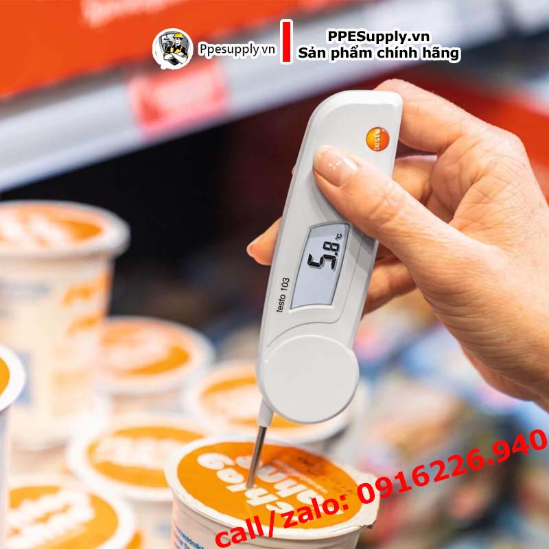 Máy đo nhiệt độ thực phẩm HACCP Testo 103