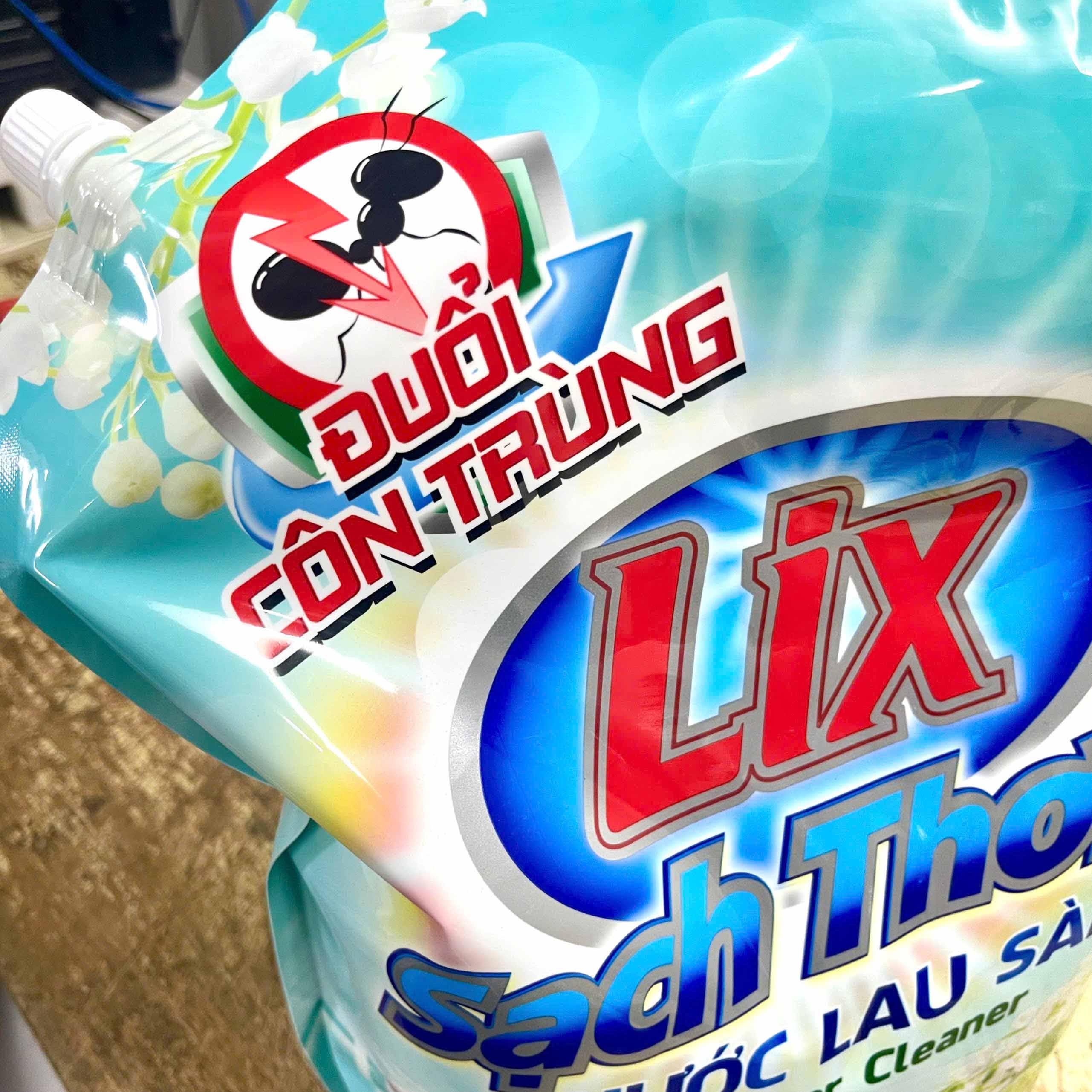 Nước Lau Sàn Lix Sạch Thơm Hương Linh Lan & Cam Bergamot, đuổi côn trùng