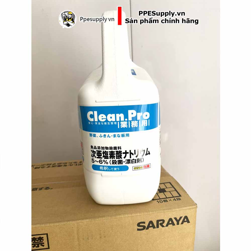 Dung dịch tẩy trắng và sát khuẩn Clean.Pro B-1 Saraya