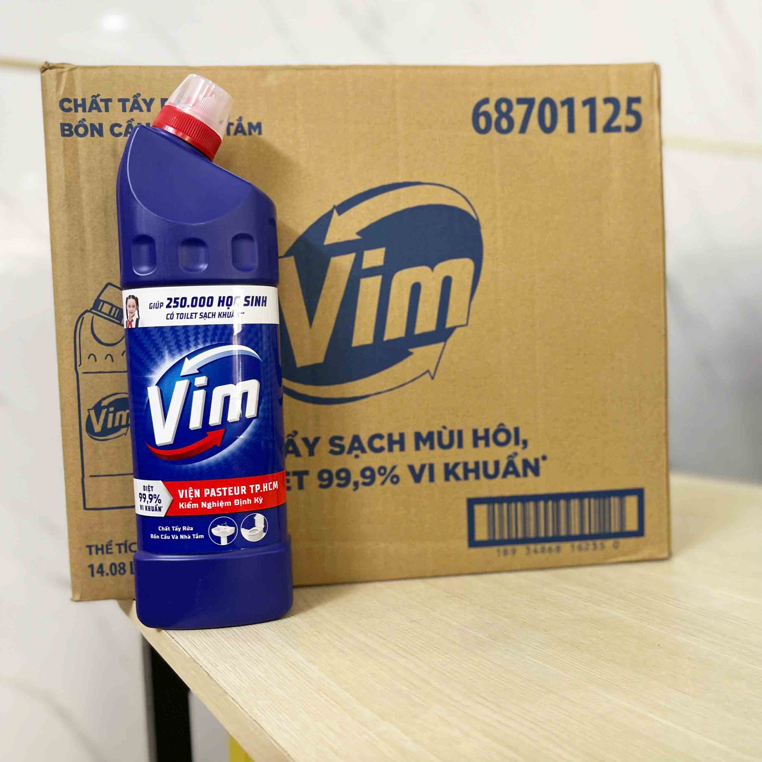 Tẩy bồn cầu Vim - chai 880ml - Chai Tẩy Sàn VIM 880g