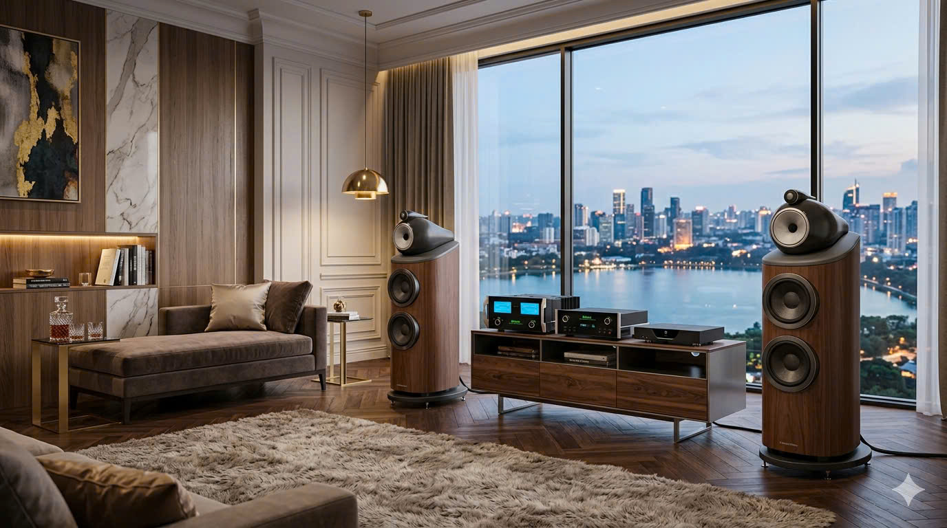 Hệ thống âm thanh chuyên nghiệp, phân phối các dòng loa hàng đầu: