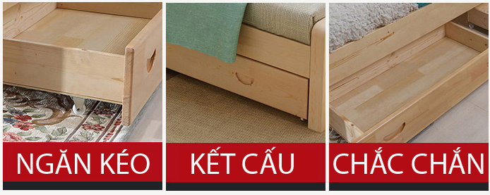 giường ngủ có ngăn kéo