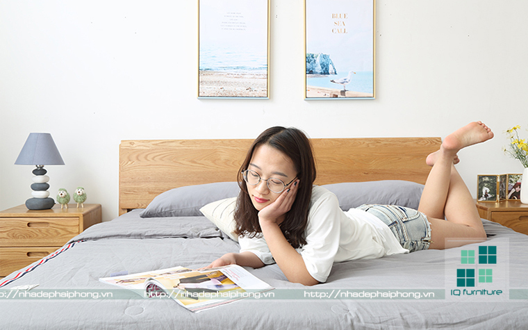 giường ngủ gỗ hiện đại tại hải phòng